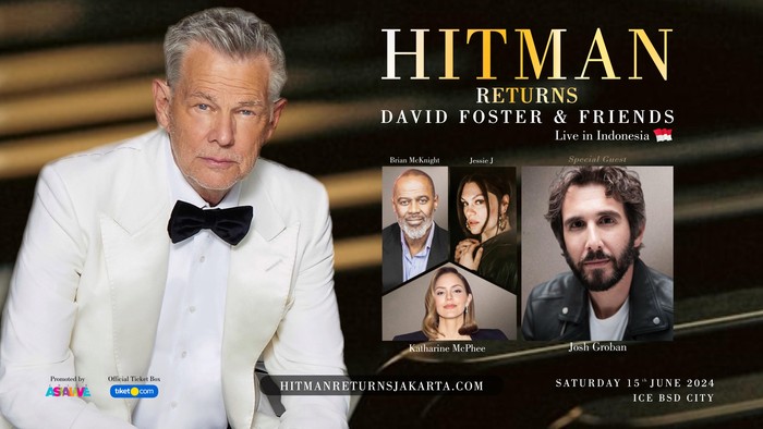 Konser David Foster Hitman Returns David Foster & Friends Live in Indonesia 2024